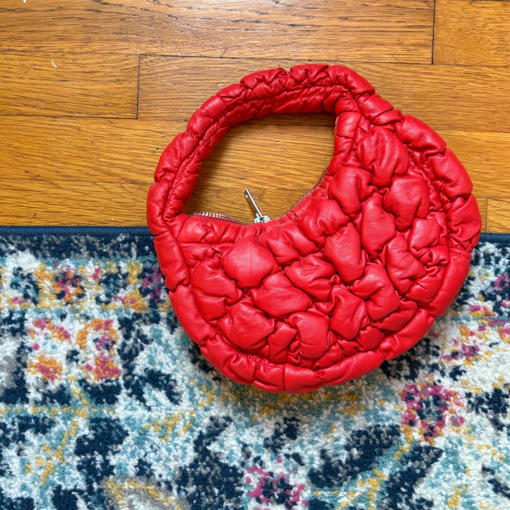 COS Red Quilted Mini Bag